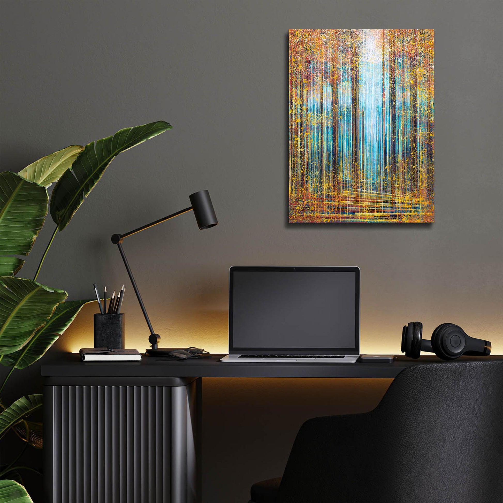 Epic Art 'Autumn Trees in Sparkling Sunlight' by Marc Todd, Acrylic Glass Wall Art,12x16