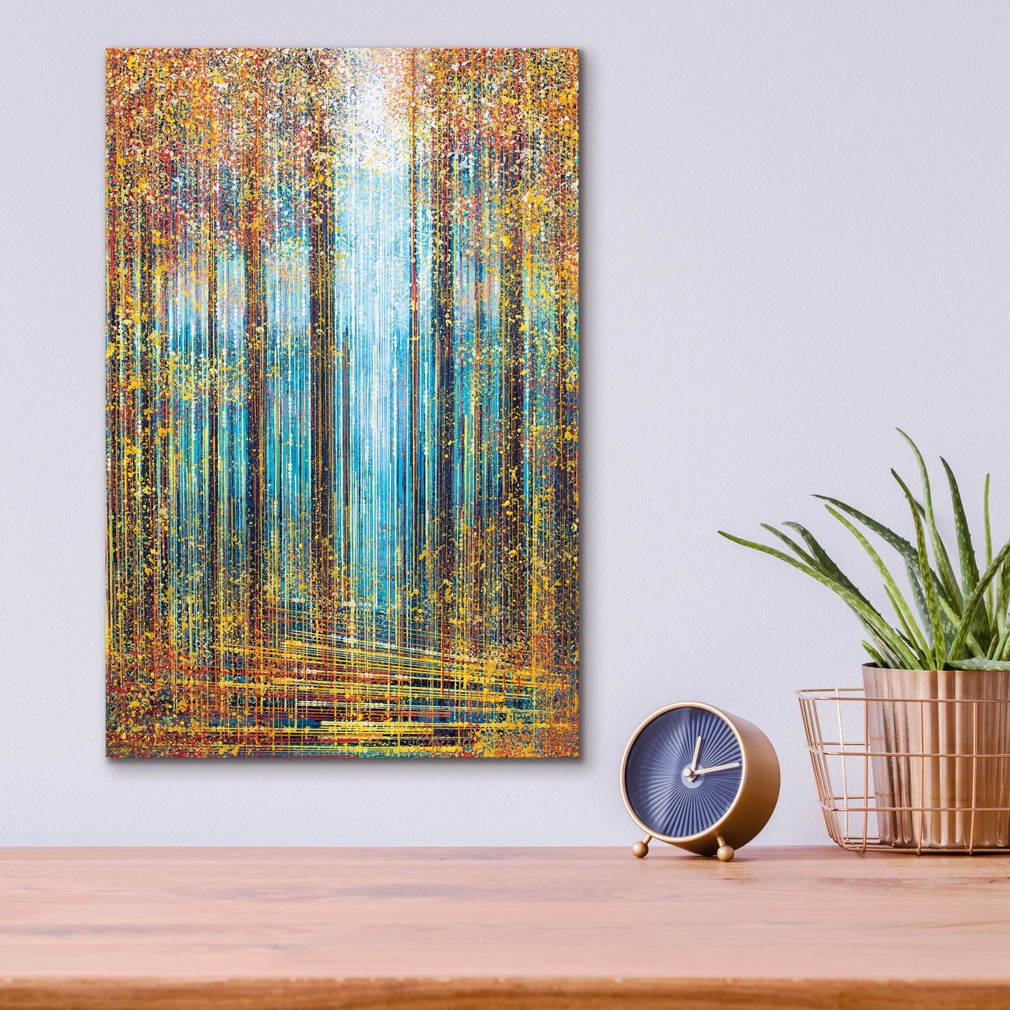 Epic Art 'Autumn Trees in Sparkling Sunlight' by Marc Todd, Acrylic Glass Wall Art,12x16