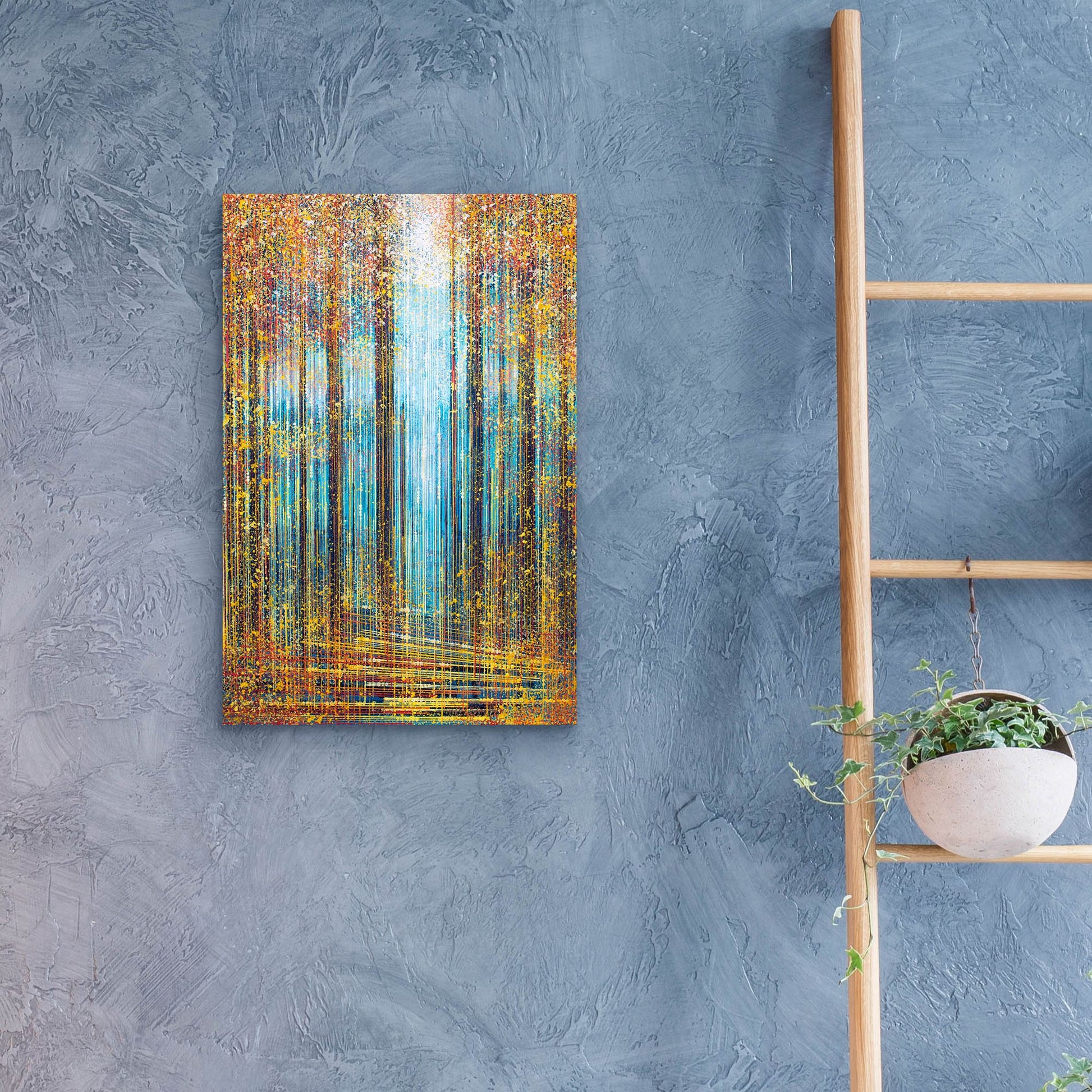 Epic Art 'Autumn Trees in Sparkling Sunlight' by Marc Todd, Acrylic Glass Wall Art,16x24