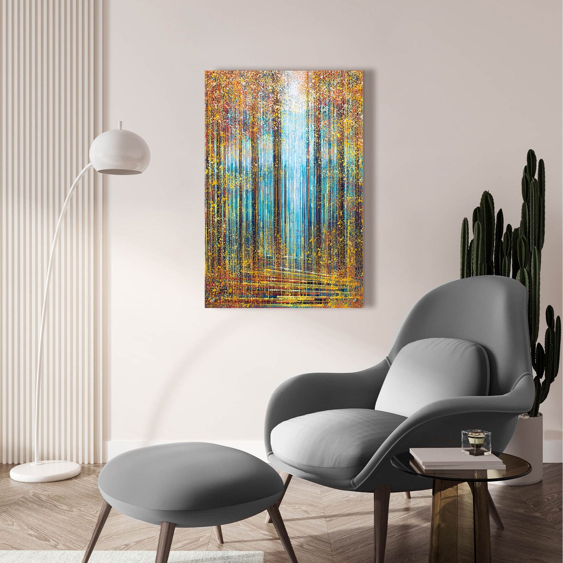 Epic Art 'Autumn Trees in Sparkling Sunlight' by Marc Todd, Acrylic Glass Wall Art,24x36