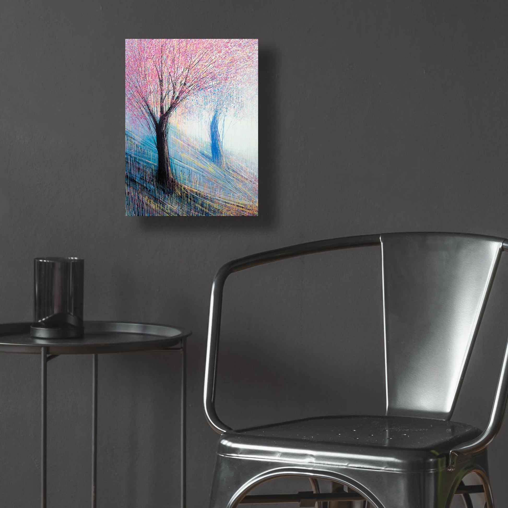 Epic Art 'Blossom with a soft Blue' by Marc Todd, Acrylic Glass Wall Art,12x16