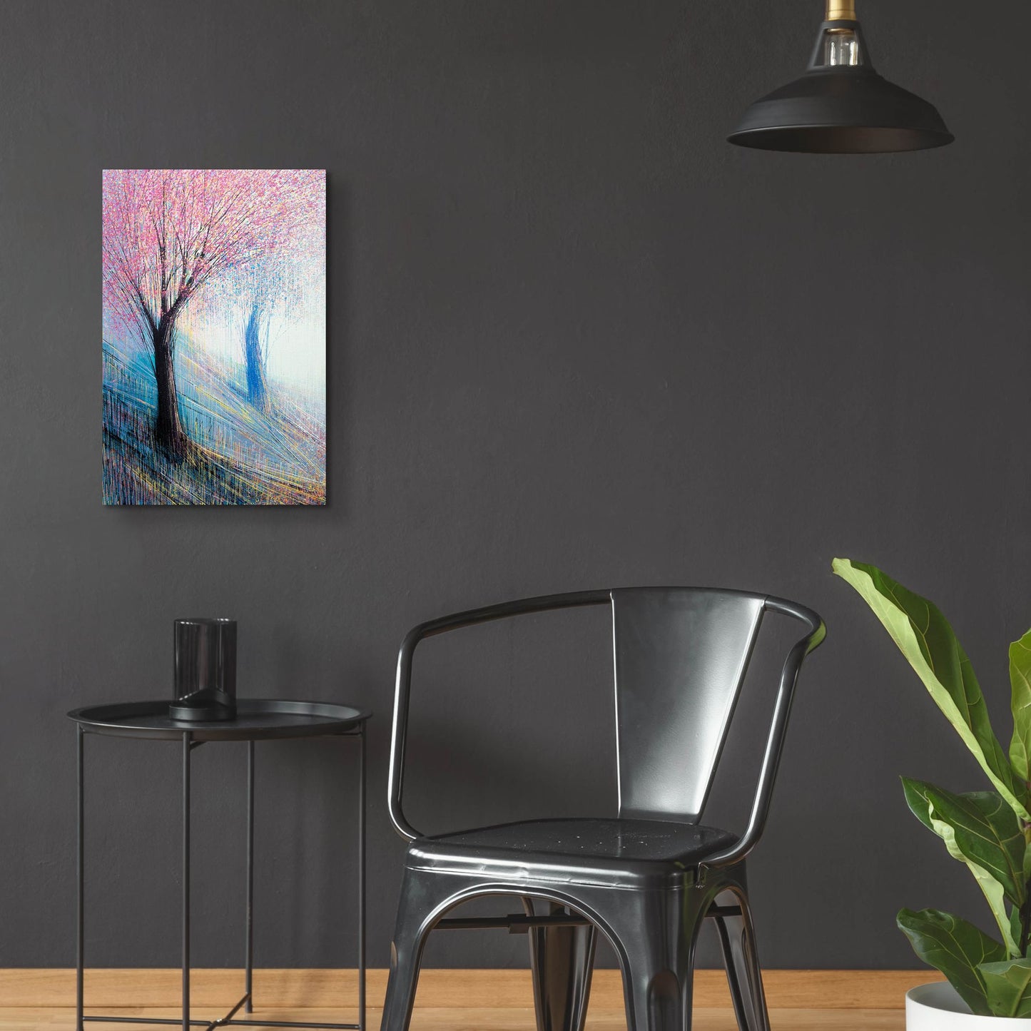 Epic Art 'Blossom with a soft Blue' by Marc Todd, Acrylic Glass Wall Art,16x24