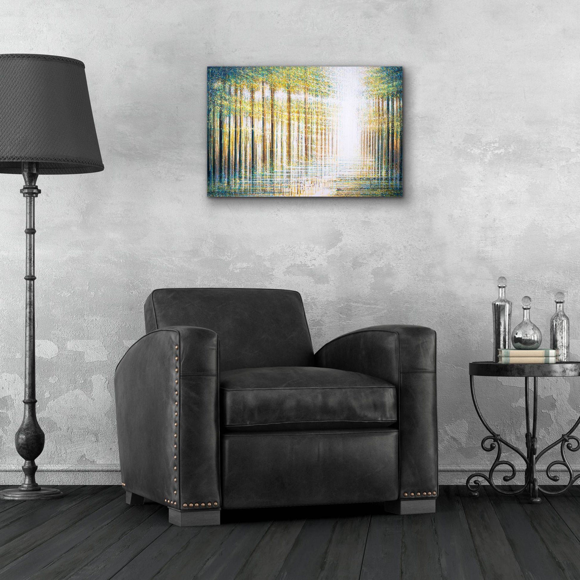 Epic Art 'Light Dancing Through The Forest' by Marc Todd, Acrylic Glass Wall Art,24x16