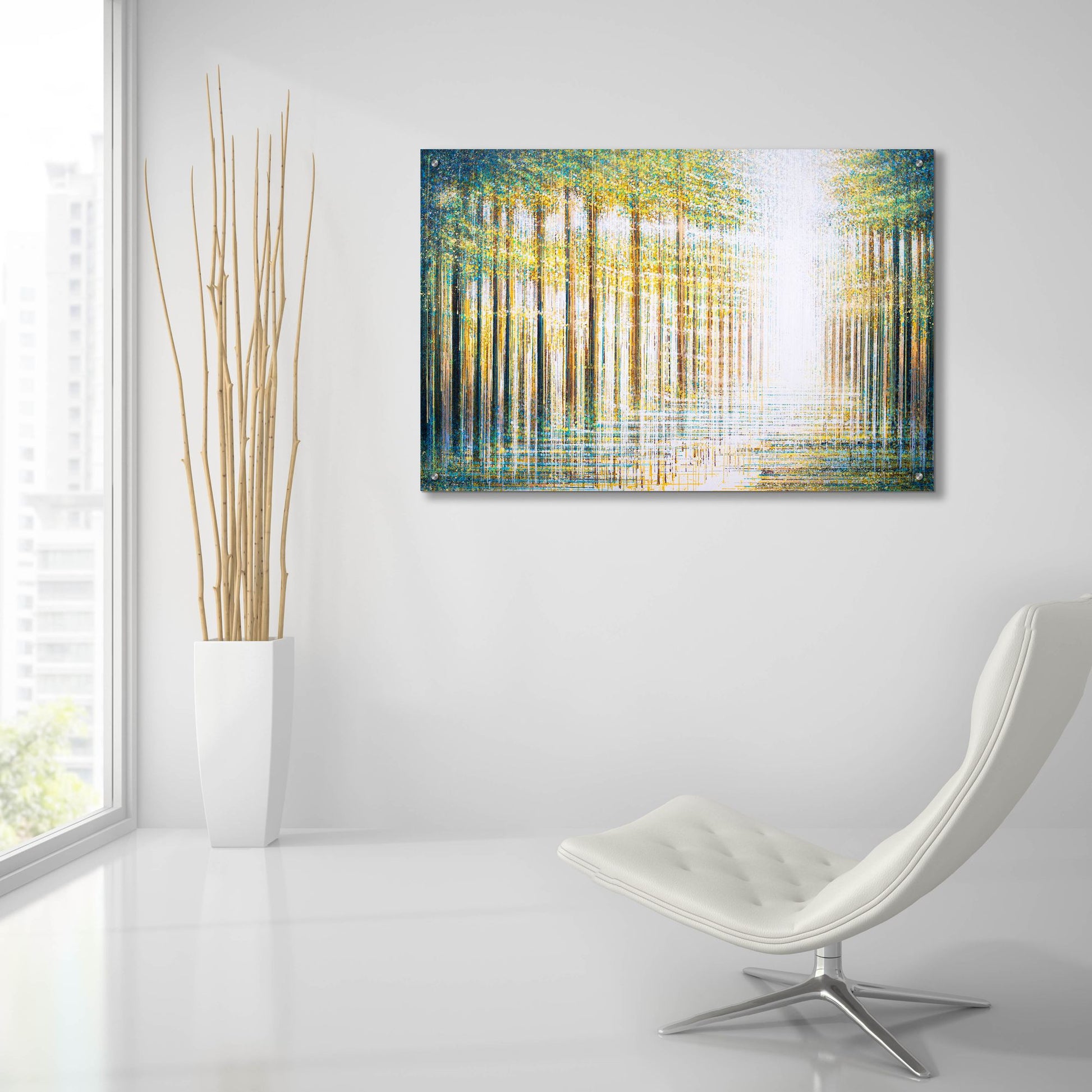 Epic Art 'Light Dancing Through The Forest' by Marc Todd, Acrylic Glass Wall Art,36x24