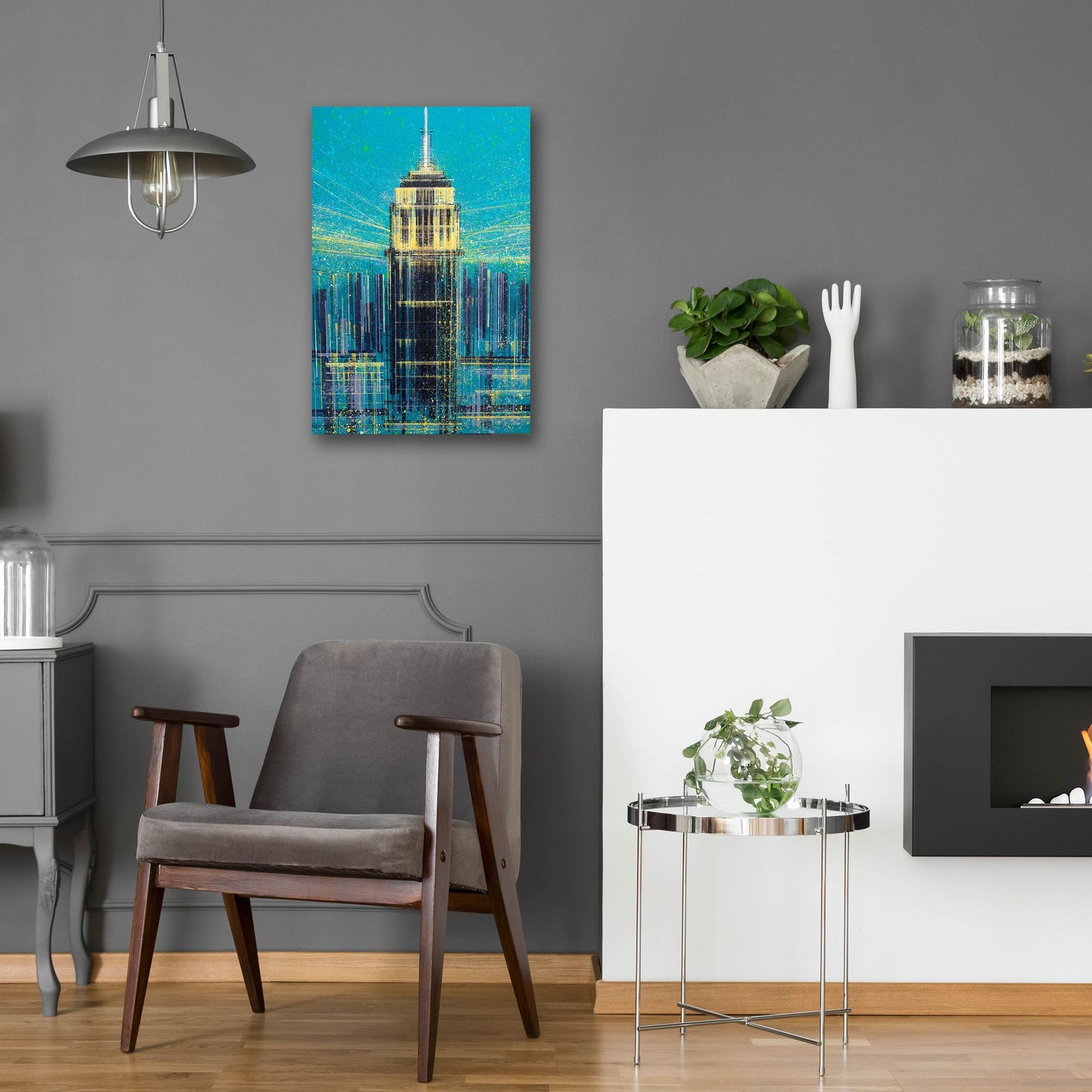 Epic Art 'The Empire State Building' by Marc Todd, Acrylic Glass Wall Art,16x24