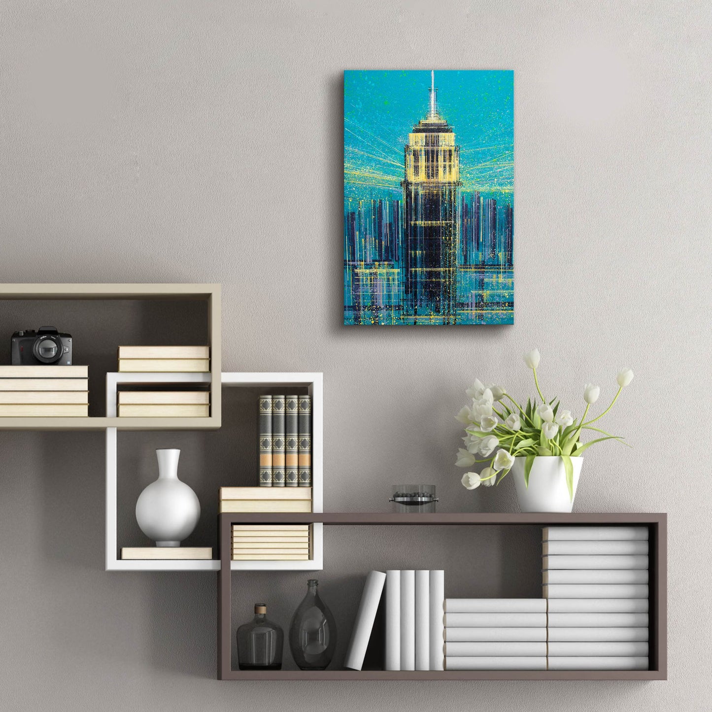 Epic Art 'The Empire State Building' by Marc Todd, Acrylic Glass Wall Art,16x24