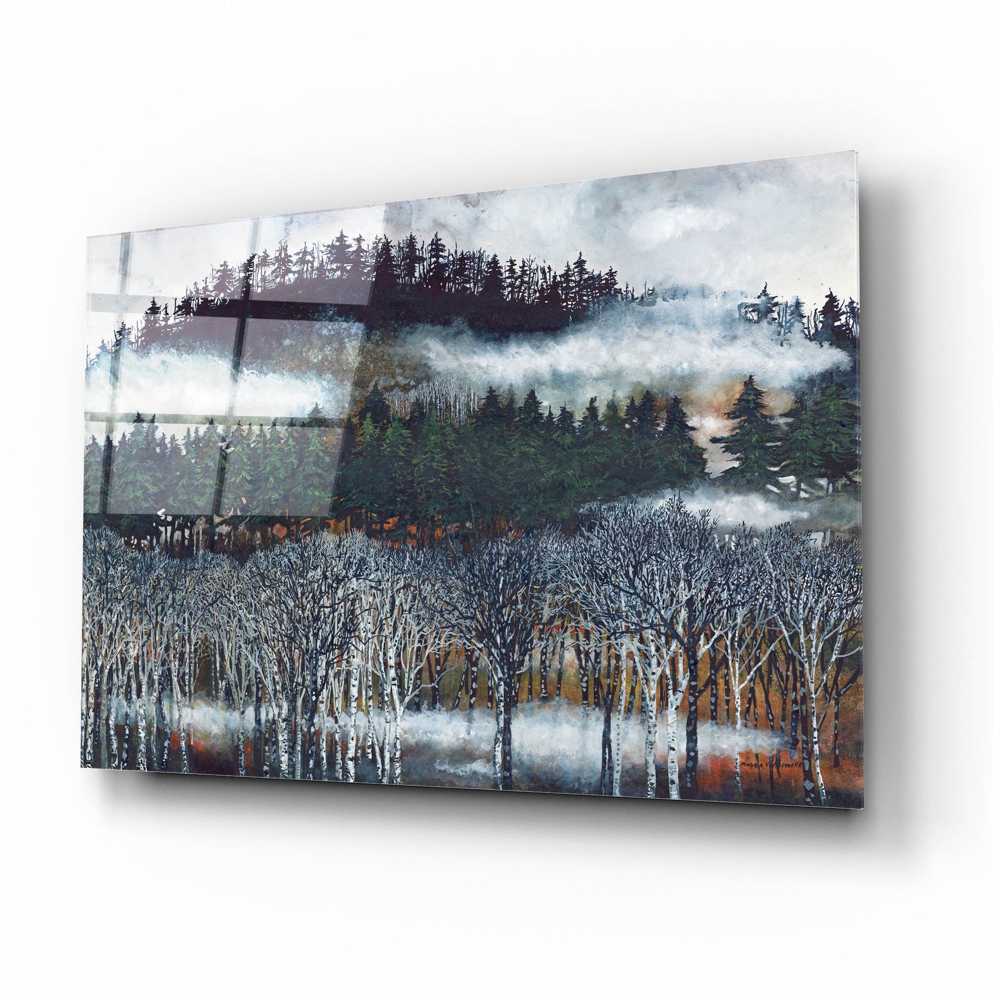 Epic Art 'Brume ii' by Maggie Vandewalle, Acrylic Glass Wall Art,16x12