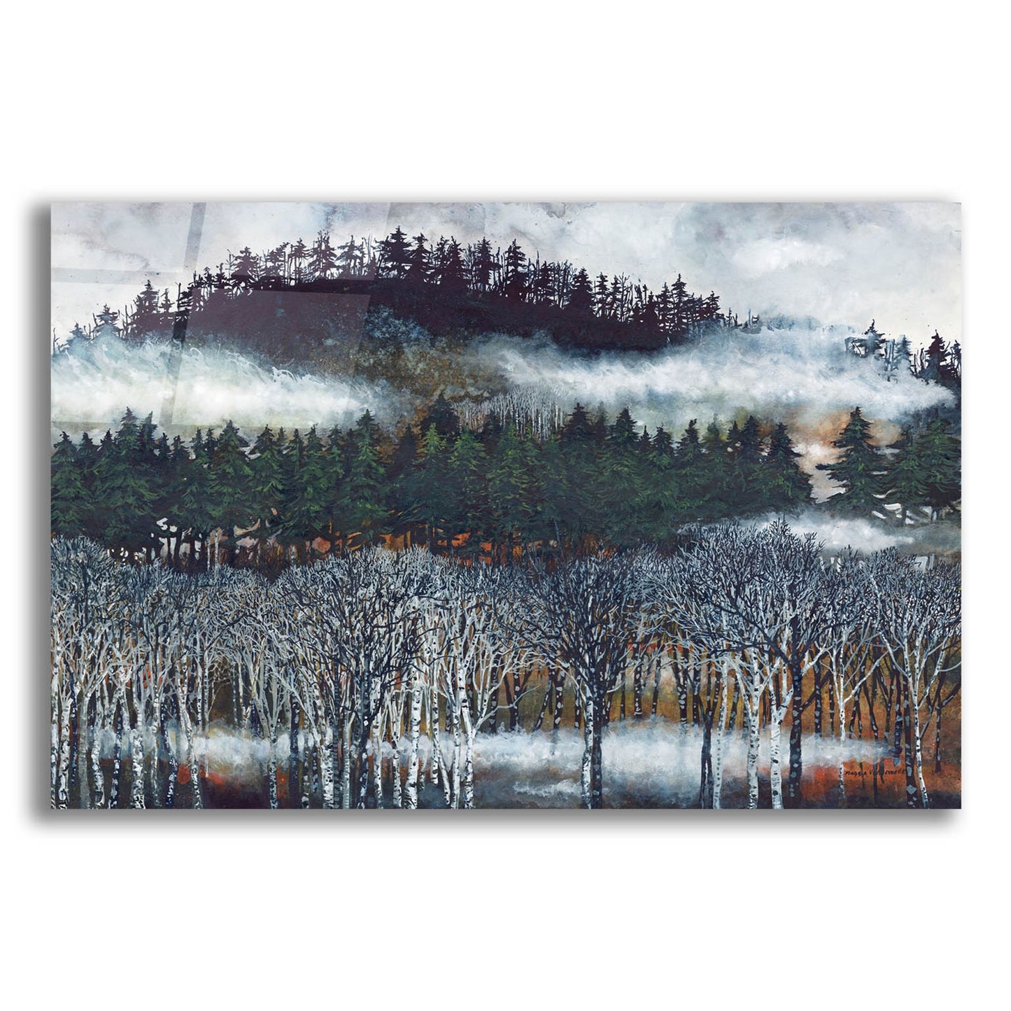 Epic Art 'Brume ii' by Maggie Vandewalle, Acrylic Glass Wall Art,24x16