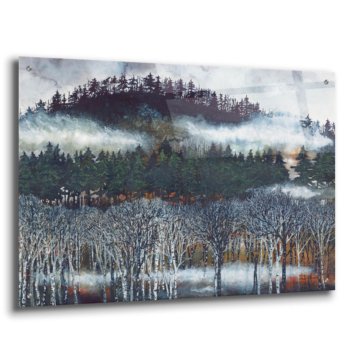 Epic Art 'Brume ii' by Maggie Vandewalle, Acrylic Glass Wall Art,36x24