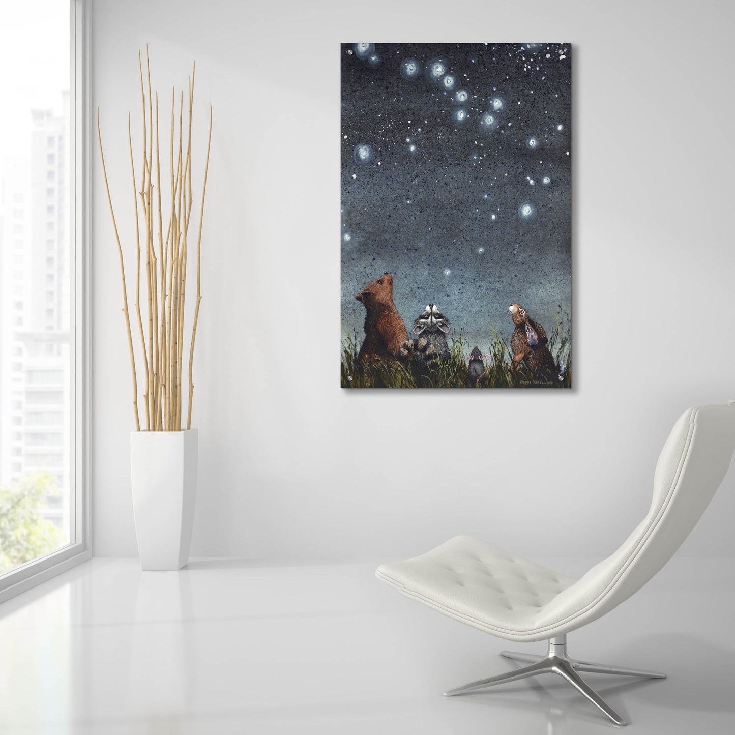 Epic Art 'Constellations' by Maggie Vandewalle, Acrylic Glass Wall Art,24x36