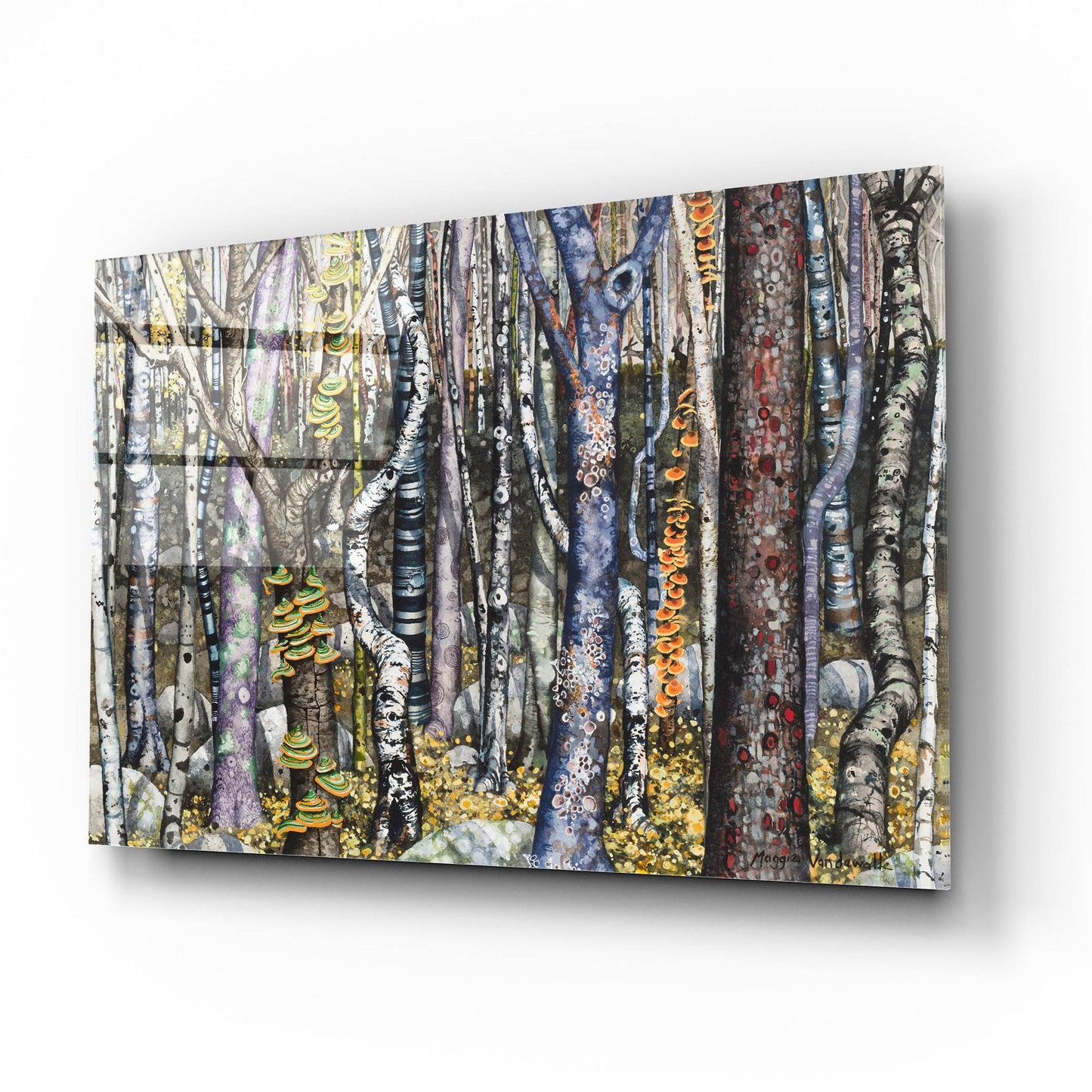 Epic Art 'Copse' by Maggie Vandewalle, Acrylic Glass Wall Art,16x12