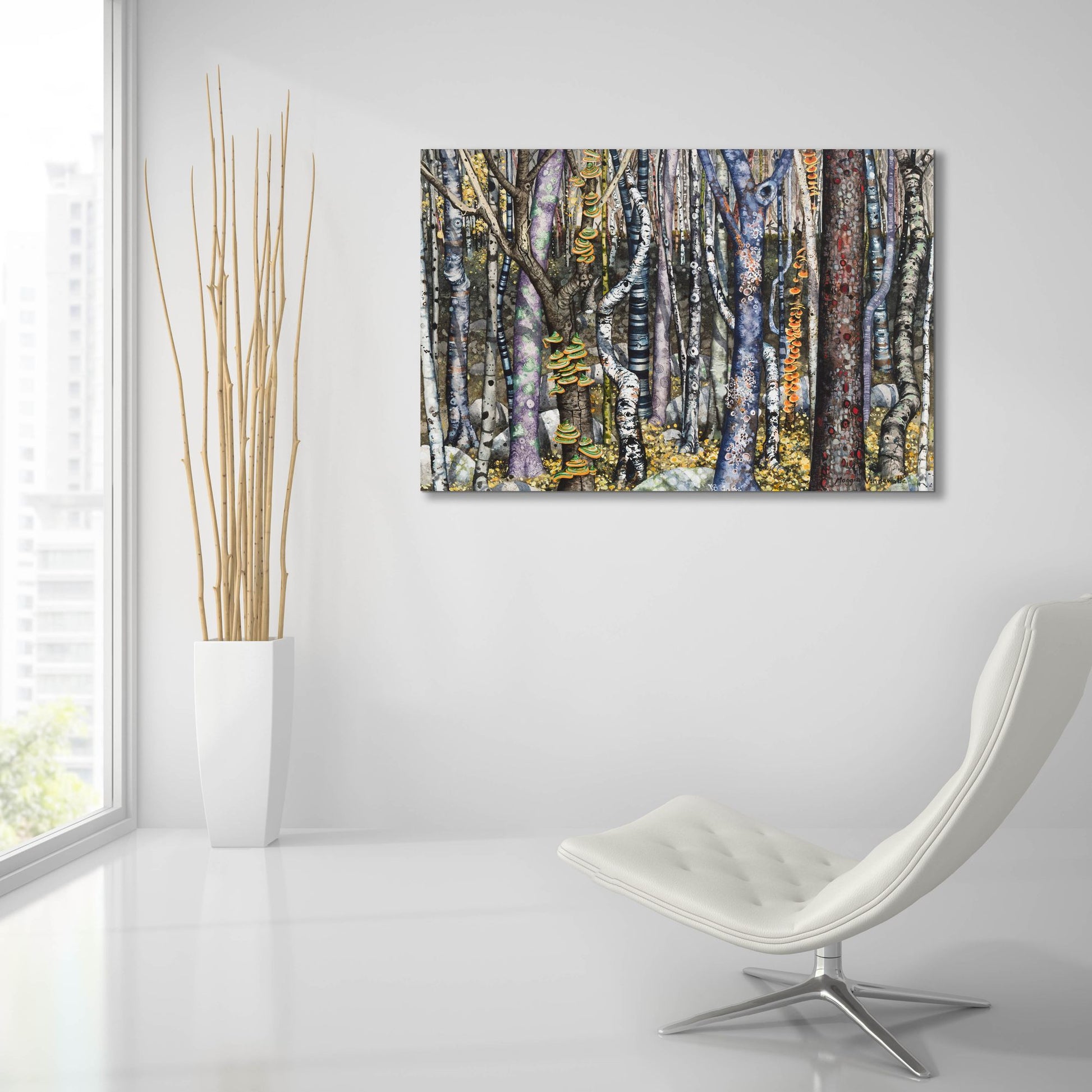 Epic Art 'Copse' by Maggie Vandewalle, Acrylic Glass Wall Art,36x24