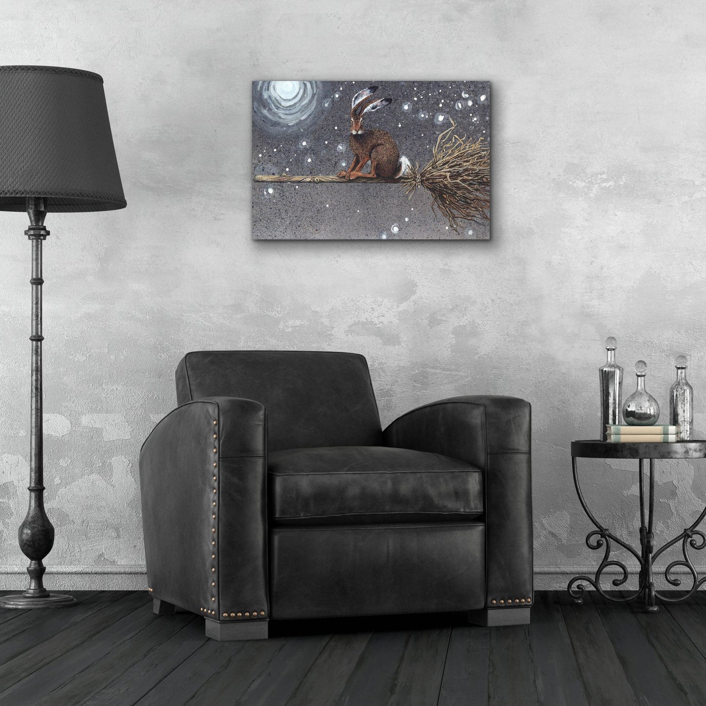 Epic Art 'Flyaway Hare' by Maggie Vandewalle, Acrylic Glass Wall Art,24x16