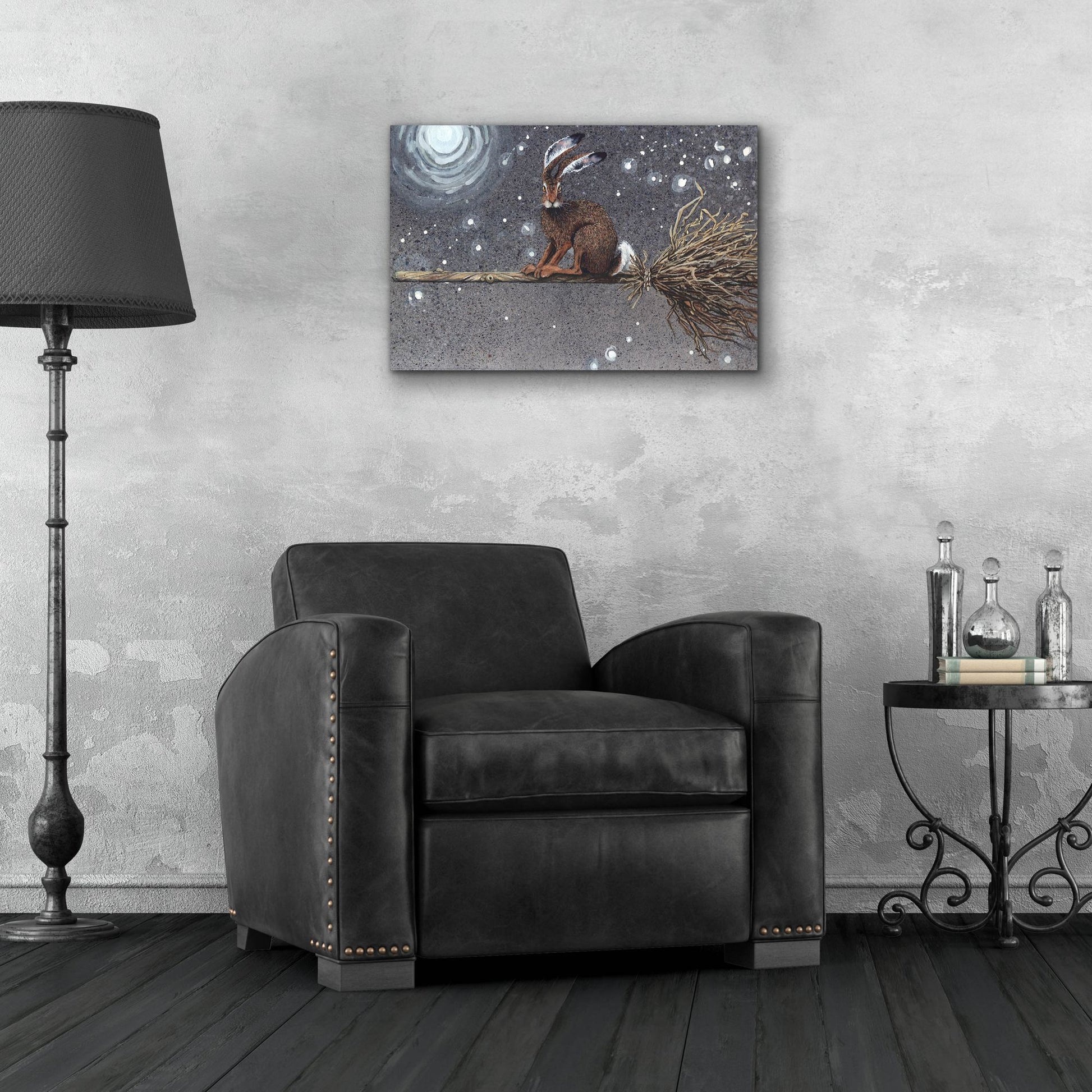 Epic Art 'Flyaway Hare' by Maggie Vandewalle, Acrylic Glass Wall Art,24x16