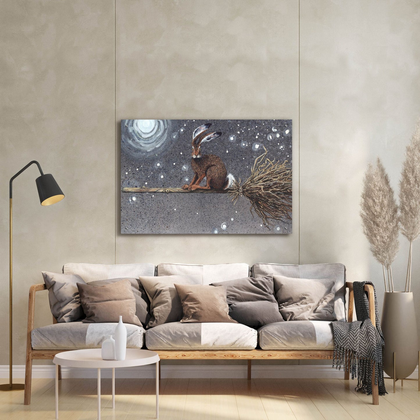 Epic Art 'Flyaway Hare' by Maggie Vandewalle, Acrylic Glass Wall Art,36x24