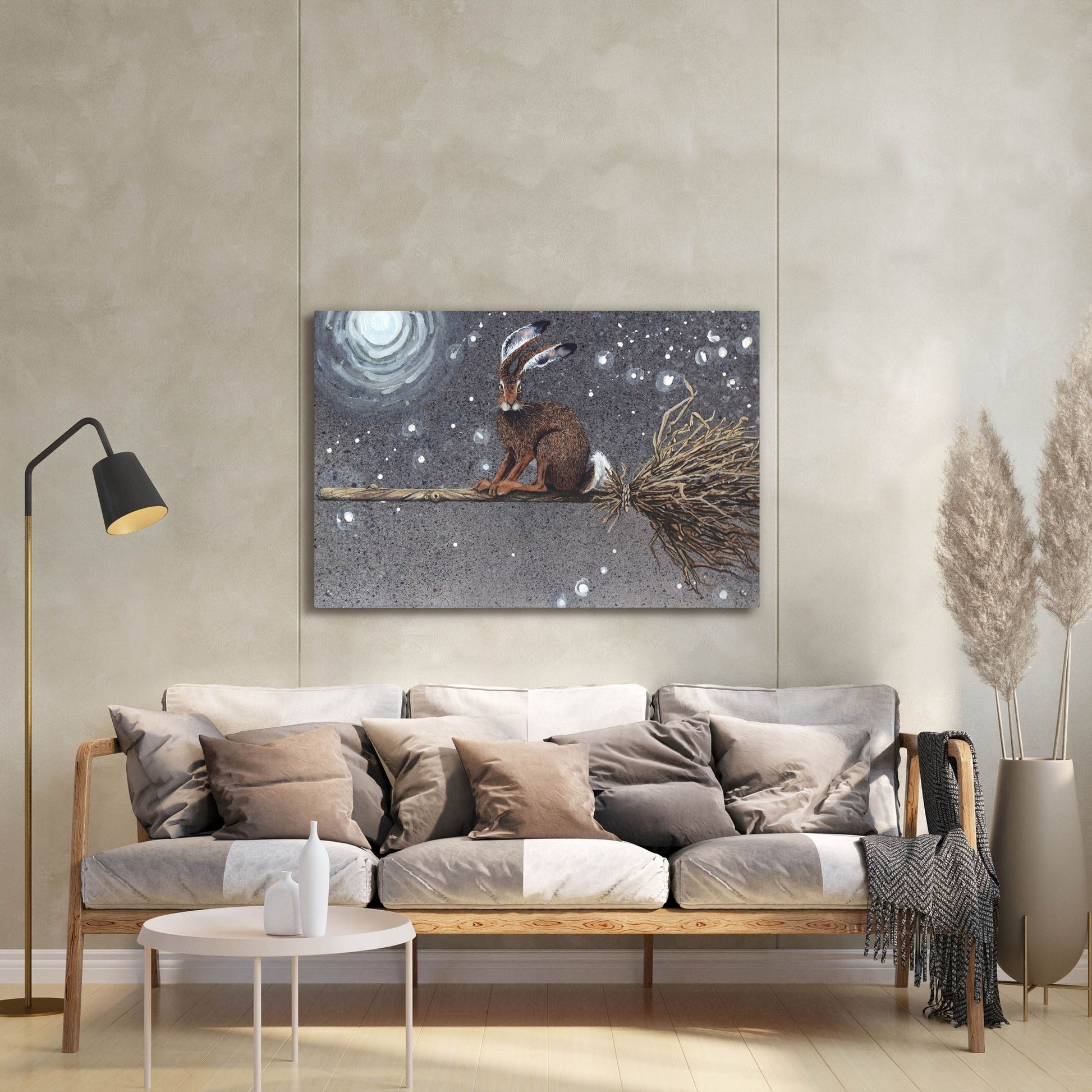 Epic Art 'Flyaway Hare' by Maggie Vandewalle, Acrylic Glass Wall Art,36x24