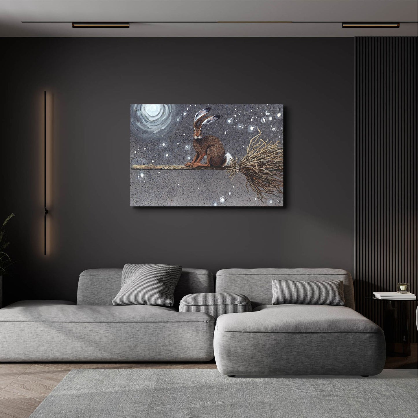Epic Art 'Flyaway Hare' by Maggie Vandewalle, Acrylic Glass Wall Art,36x24