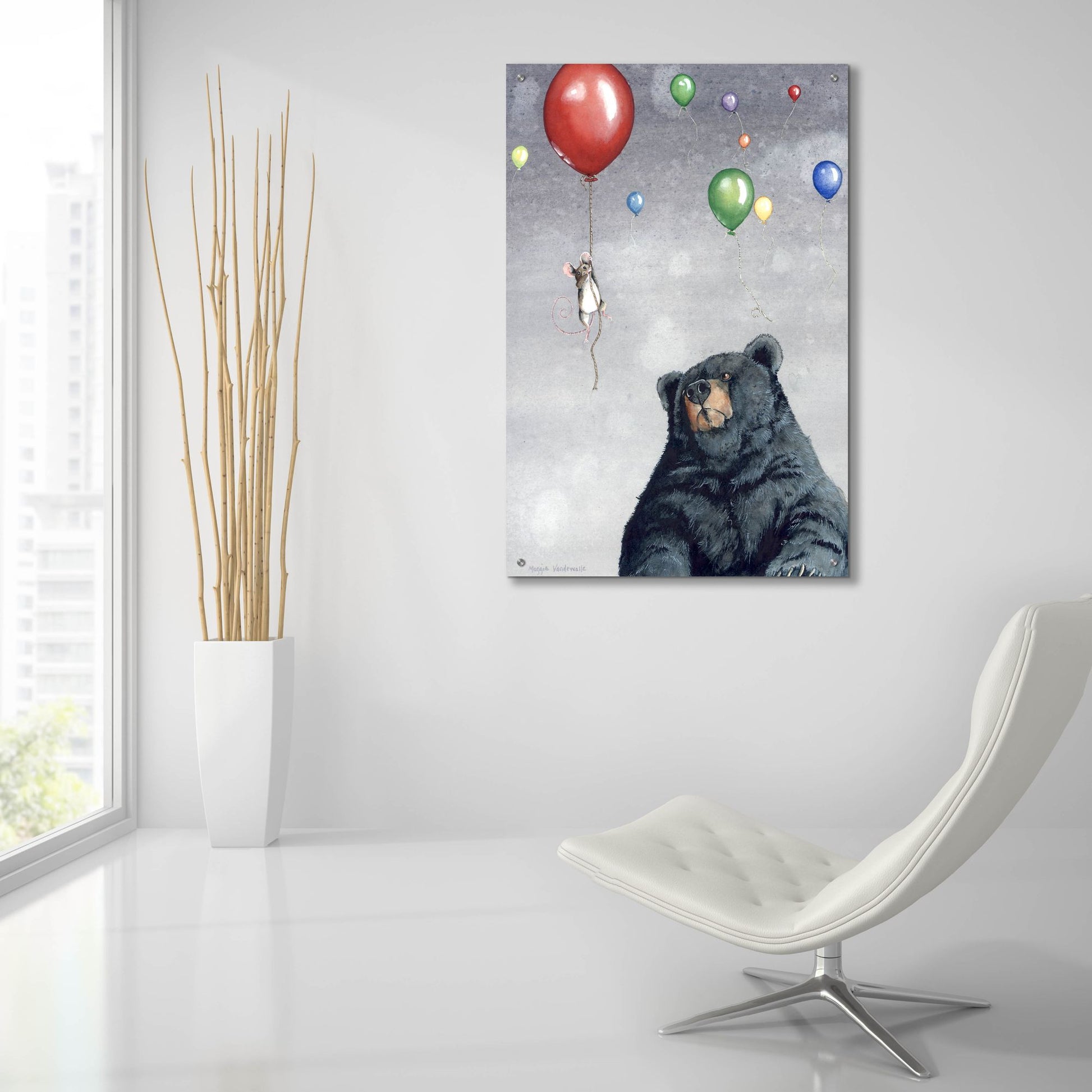 Epic Art 'Gadabout' by Maggie Vandewalle, Acrylic Glass Wall Art,24x36