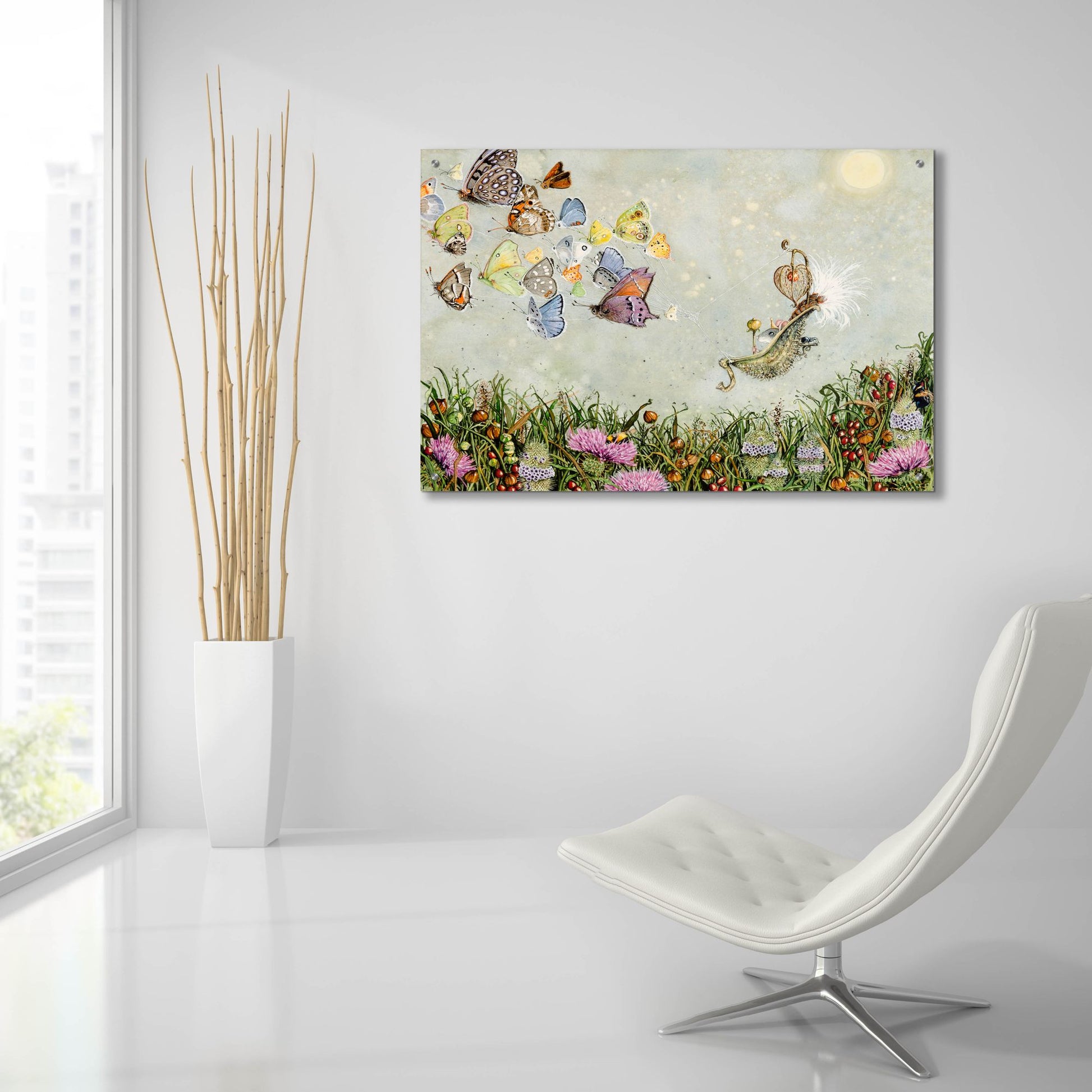 Epic Art 'Leaving the Summer Palace' by Maggie Vandewalle, Acrylic Glass Wall Art,36x24