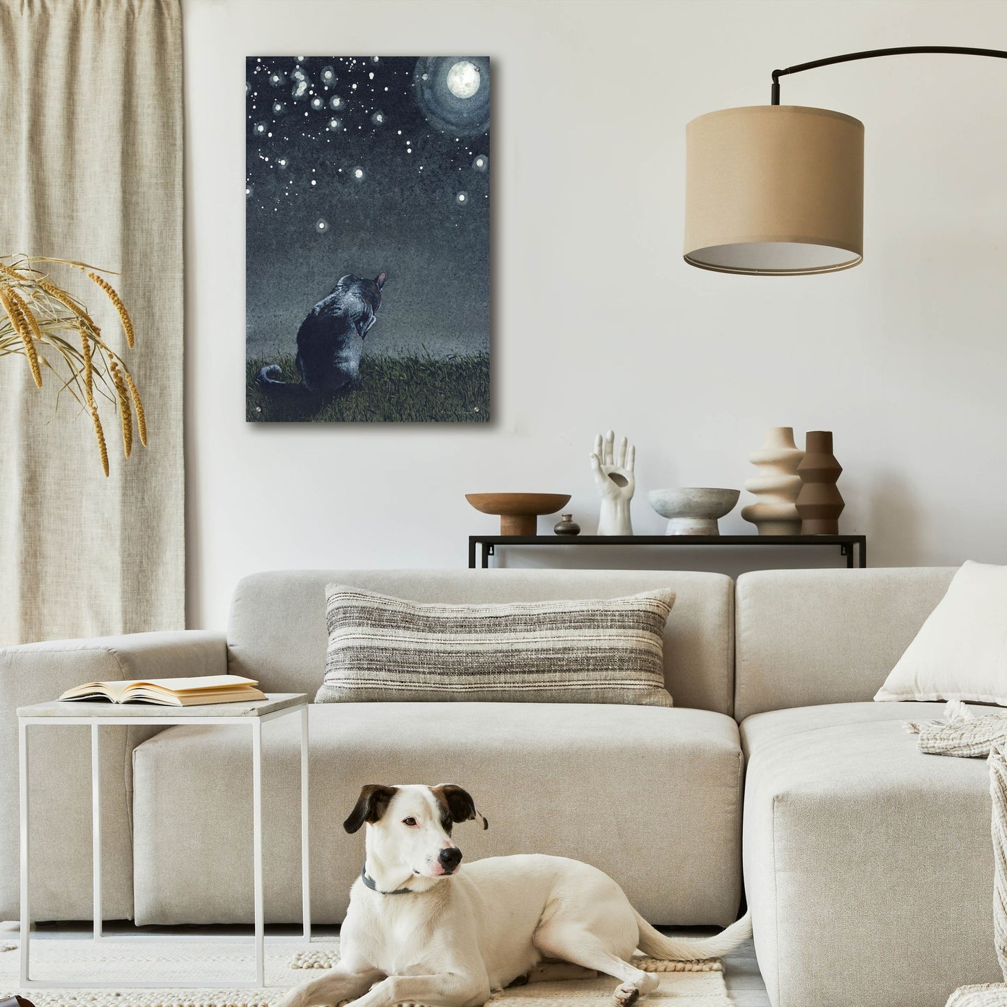 Epic Art 'Moonbathing' by Maggie Vandewalle, Acrylic Glass Wall Art,24x36