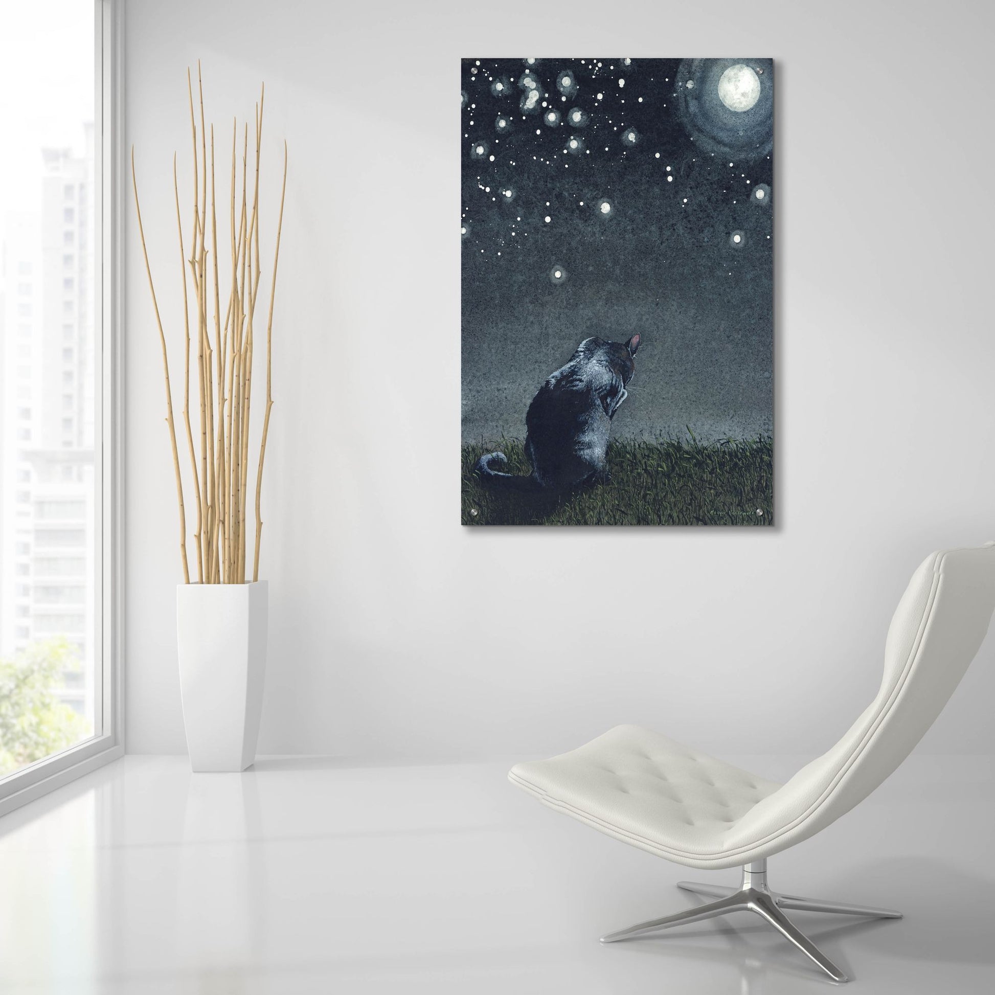 Epic Art 'Moonbathing' by Maggie Vandewalle, Acrylic Glass Wall Art,24x36