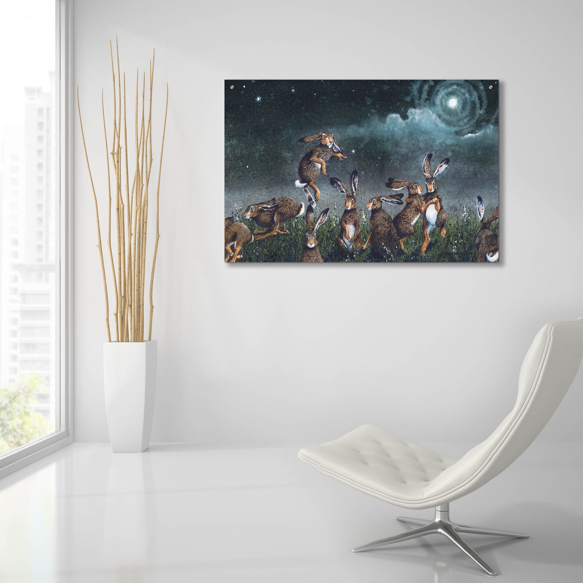 Epic Art 'Moondance' by Maggie Vandewalle, Acrylic Glass Wall Art,36x24