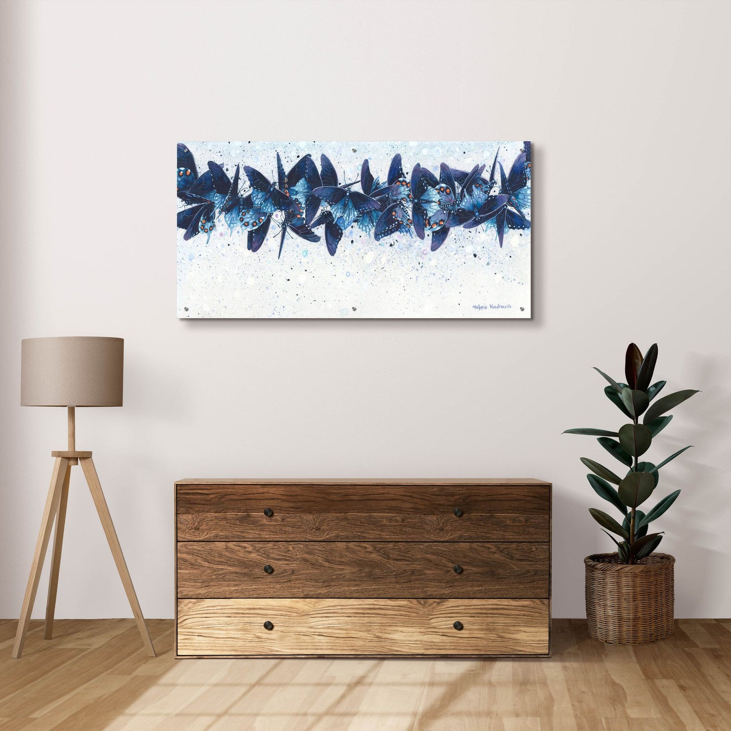 Epic Art 'Pipevines' by Maggie Vandewalle, Acrylic Glass Wall Art,48x24