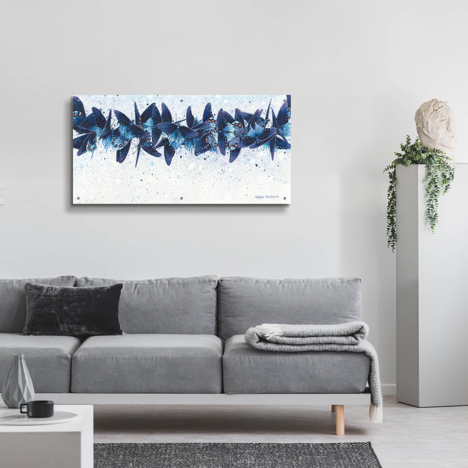 Epic Art 'Pipevines' by Maggie Vandewalle, Acrylic Glass Wall Art,48x24