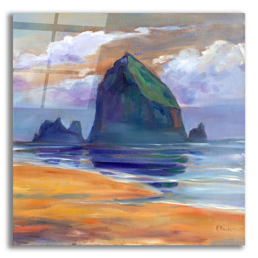 Epic Art 'Haystack Rock Reflections' by Paul Brent, Acrylic Glass Wall Art