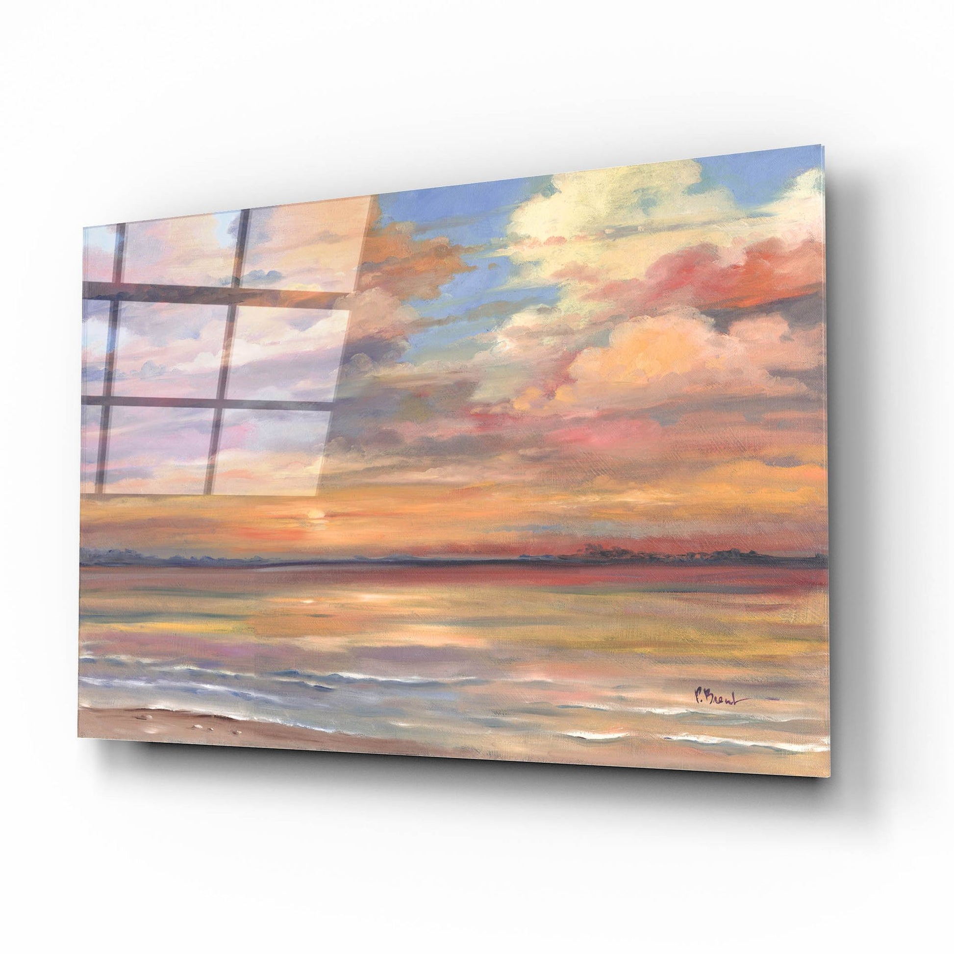 Epic Art 'Shell Island Sunset' by Paul Brent, Acrylic Glass Wall Art,16x12