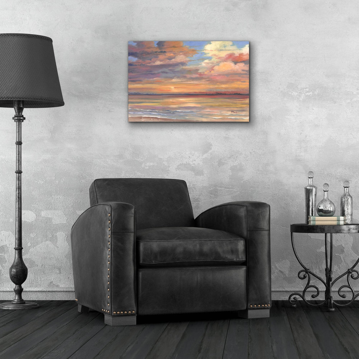Epic Art 'Shell Island Sunset' by Paul Brent, Acrylic Glass Wall Art,24x16