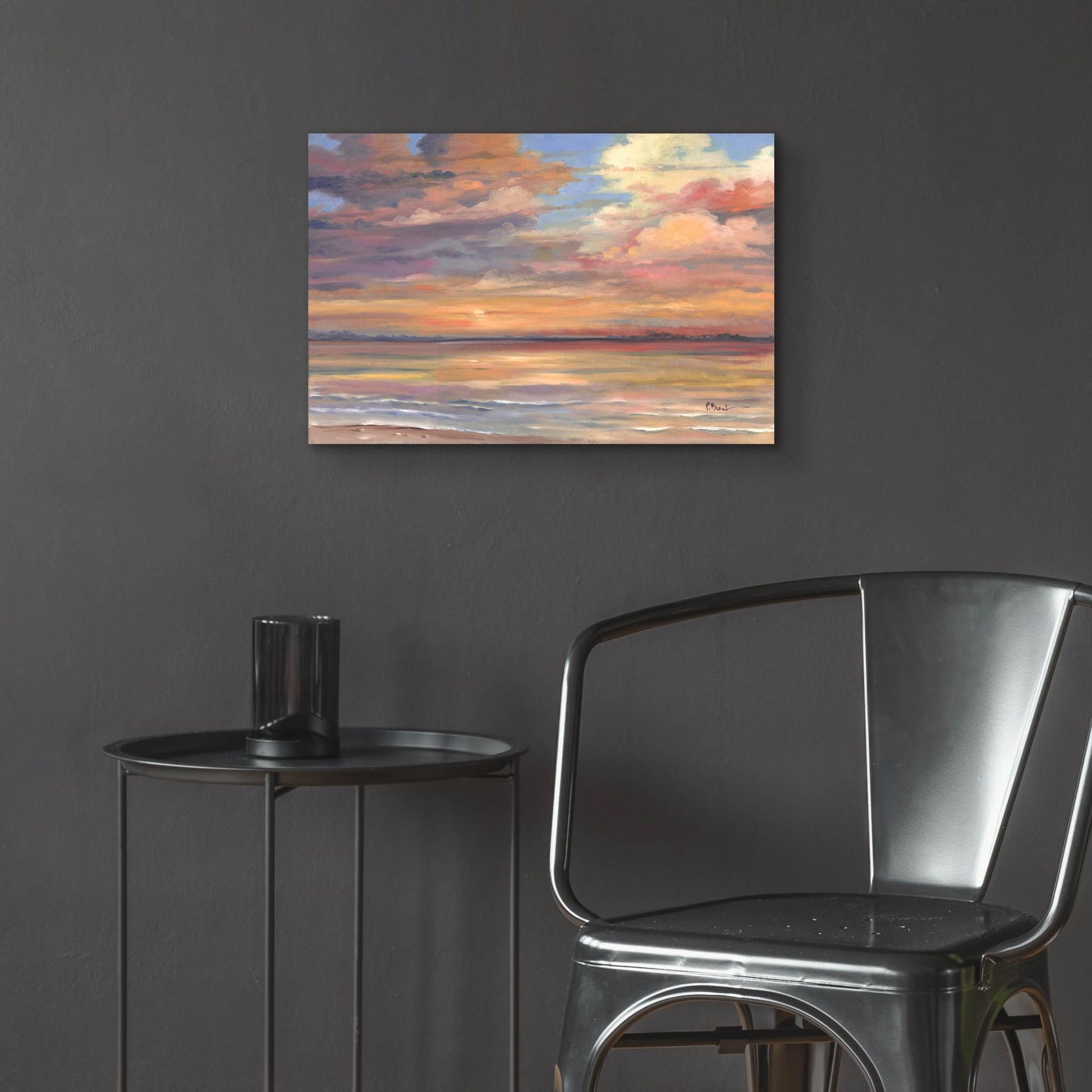 Epic Art 'Shell Island Sunset' by Paul Brent, Acrylic Glass Wall Art,24x16