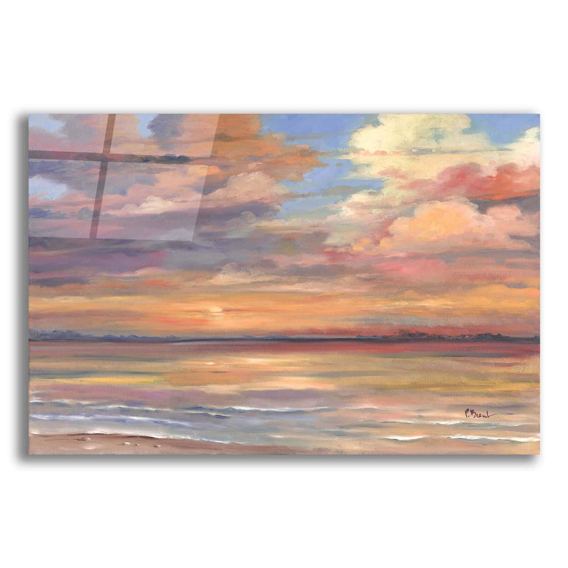 Epic Art 'Shell Island Sunset' by Paul Brent, Acrylic Glass Wall Art,24x16