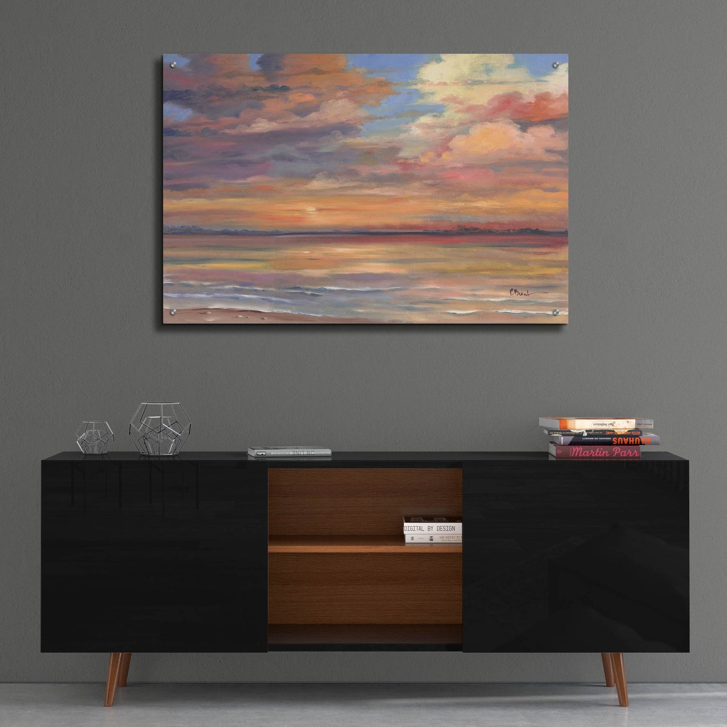 Epic Art 'Shell Island Sunset' by Paul Brent, Acrylic Glass Wall Art,36x24