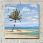 Epic Art 'Inlet Palm I' by Paul Brent, Acrylic Glass Wall Art,12x12