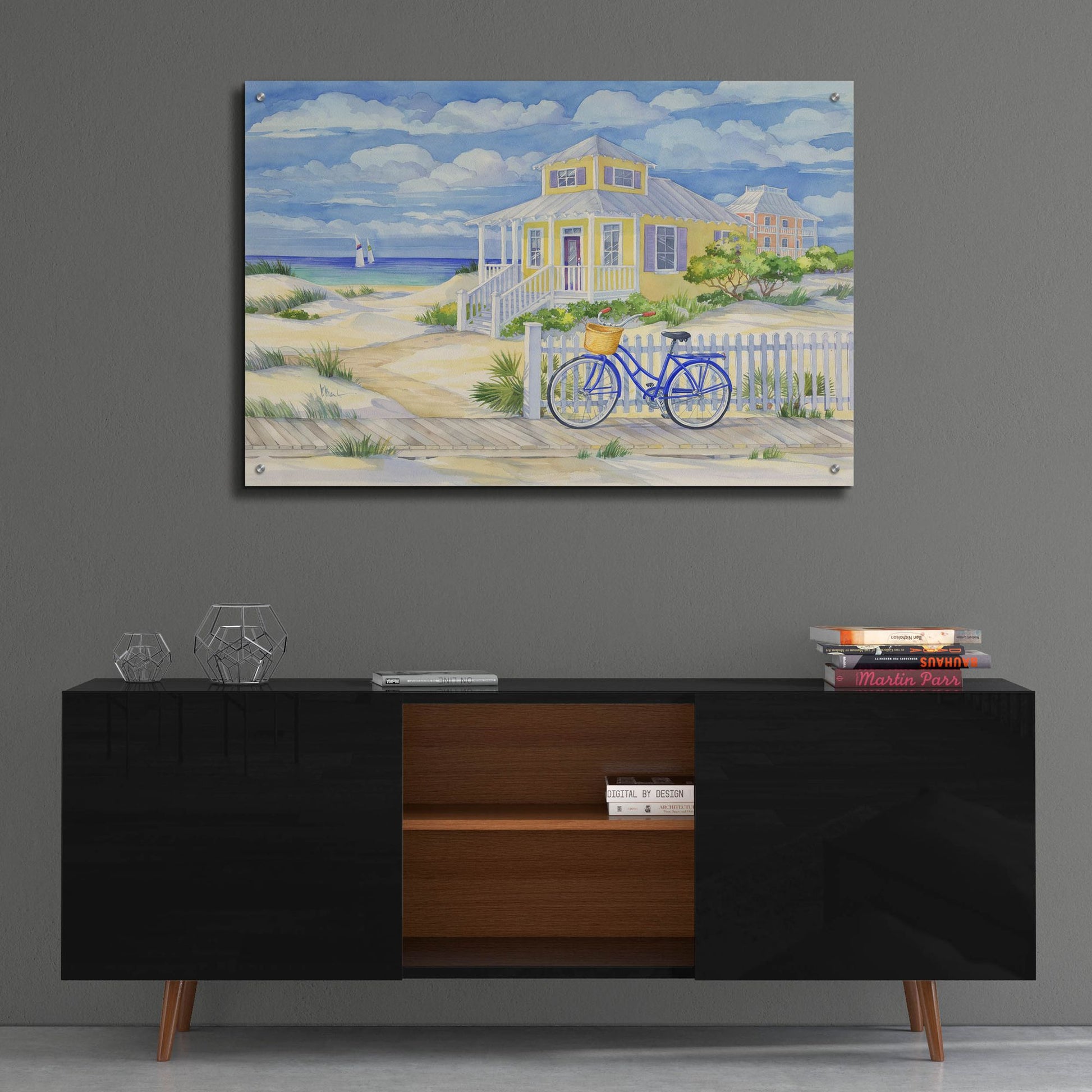 Epic Art 'Beach Cruiser I' by Paul Brent, Acrylic Glass Wall Art,36x24