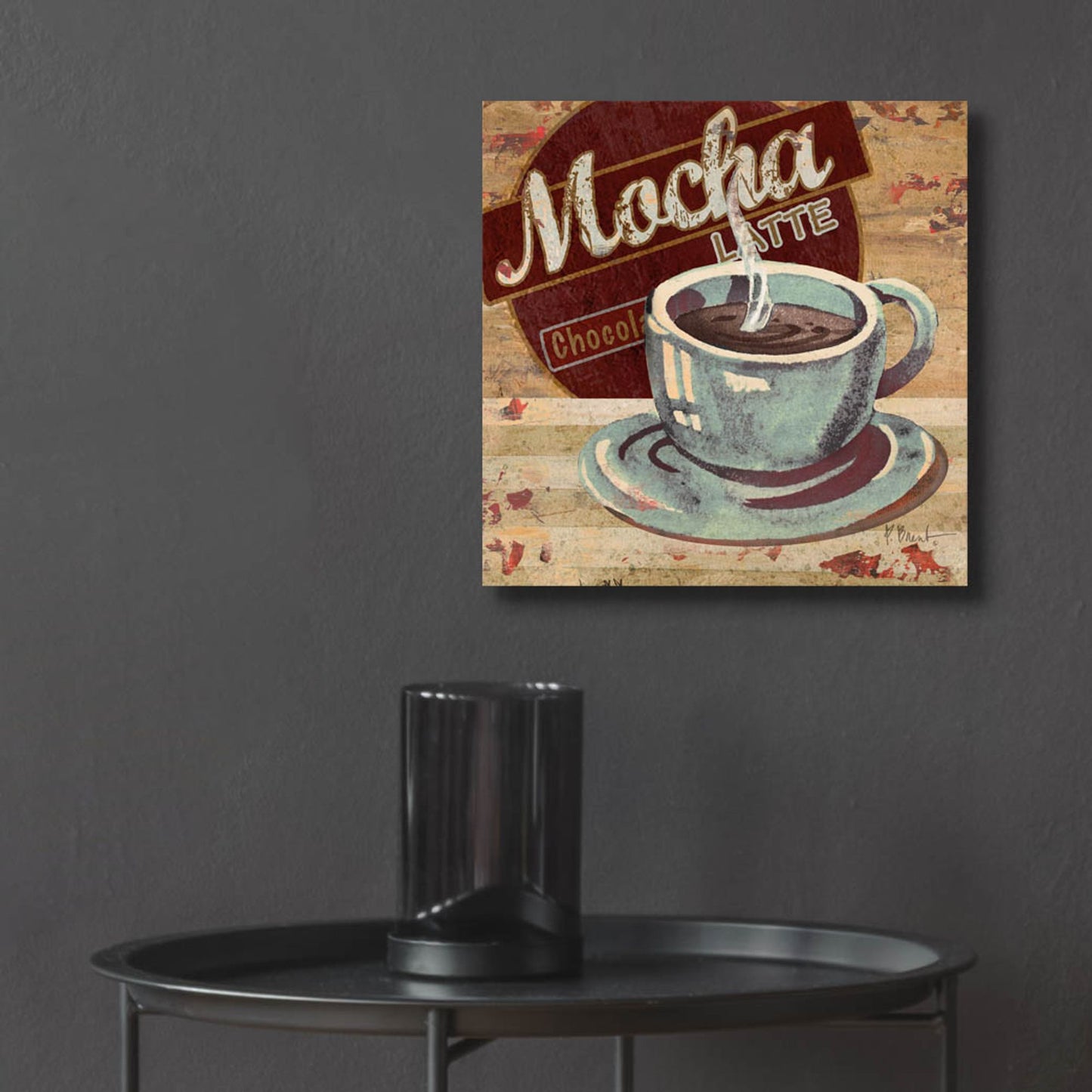 Epic Art 'Coffee Brew Sign II' by Paul Brent, Acrylic Glass Wall Art,12x12