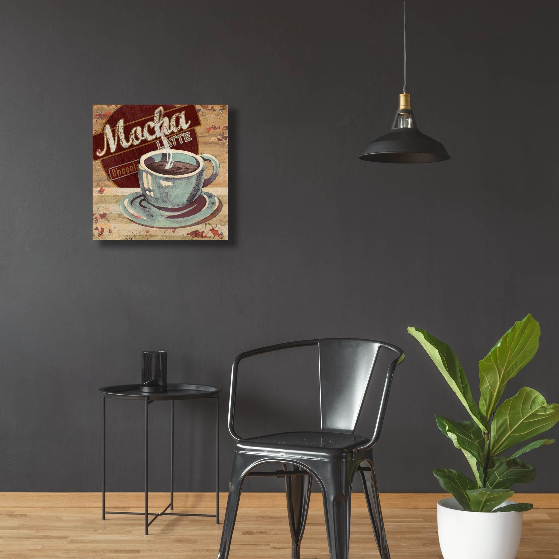 Epic Art 'Coffee Brew Sign II' by Paul Brent, Acrylic Glass Wall Art,24x24