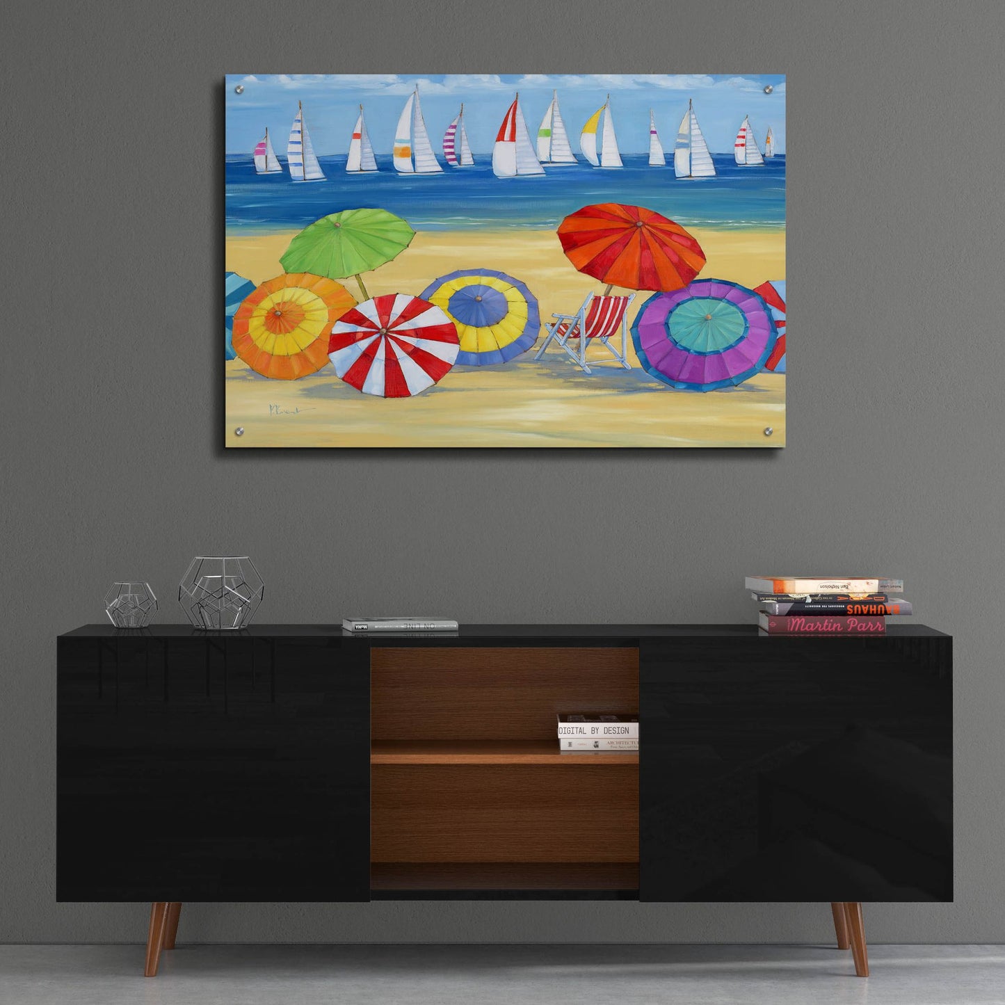 Epic Art 'Umbrella Vista' by Paul Brent, Acrylic Glass Wall Art,36x24