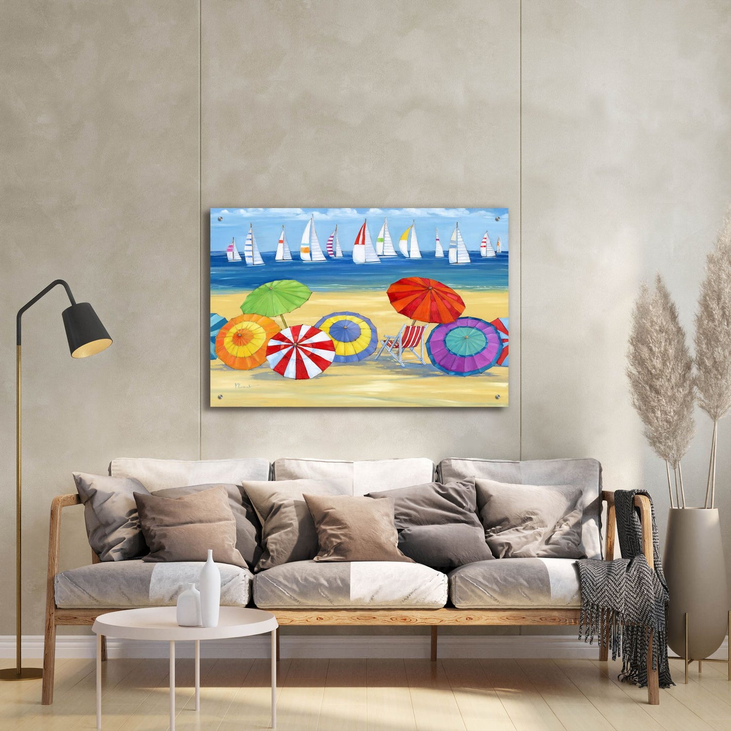 Epic Art 'Umbrella Vista' by Paul Brent, Acrylic Glass Wall Art,36x24