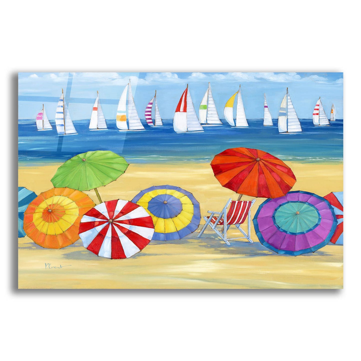 Epic Art 'Umbrella Vista' by Paul Brent, Acrylic Glass Wall Art