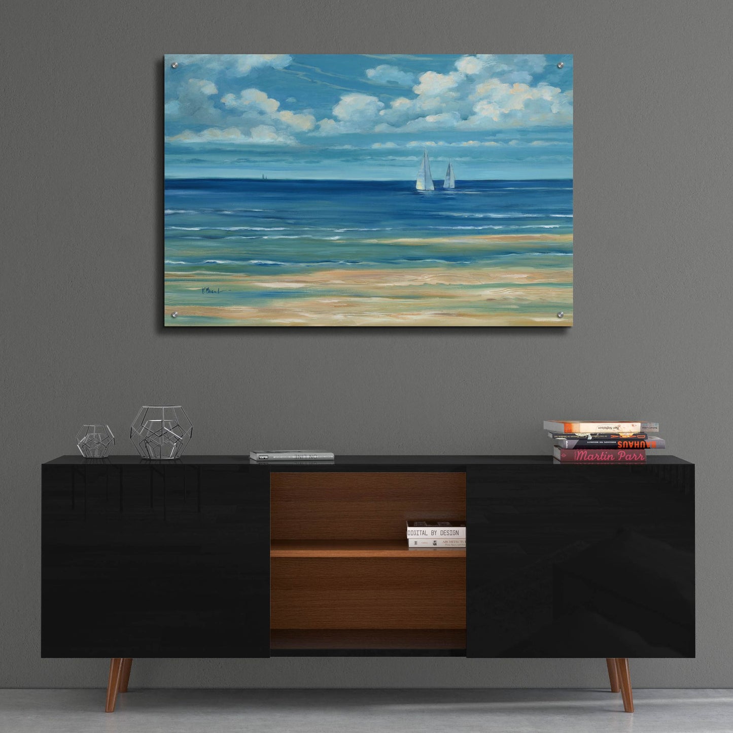 Epic Art 'Summerset Sailboats' by Paul Brent, Acrylic Glass Wall Art,36x24