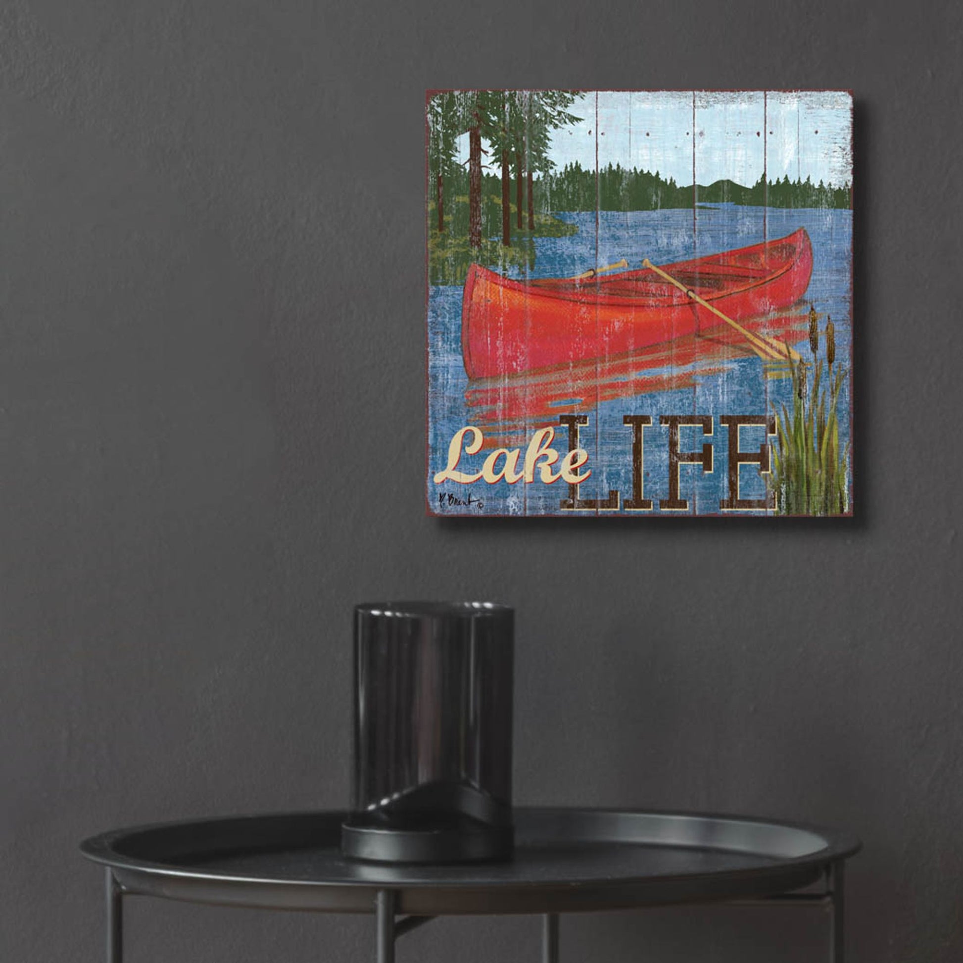 Epic Art 'Lake Living II' by Paul Brent, Acrylic Glass Wall Art,12x12