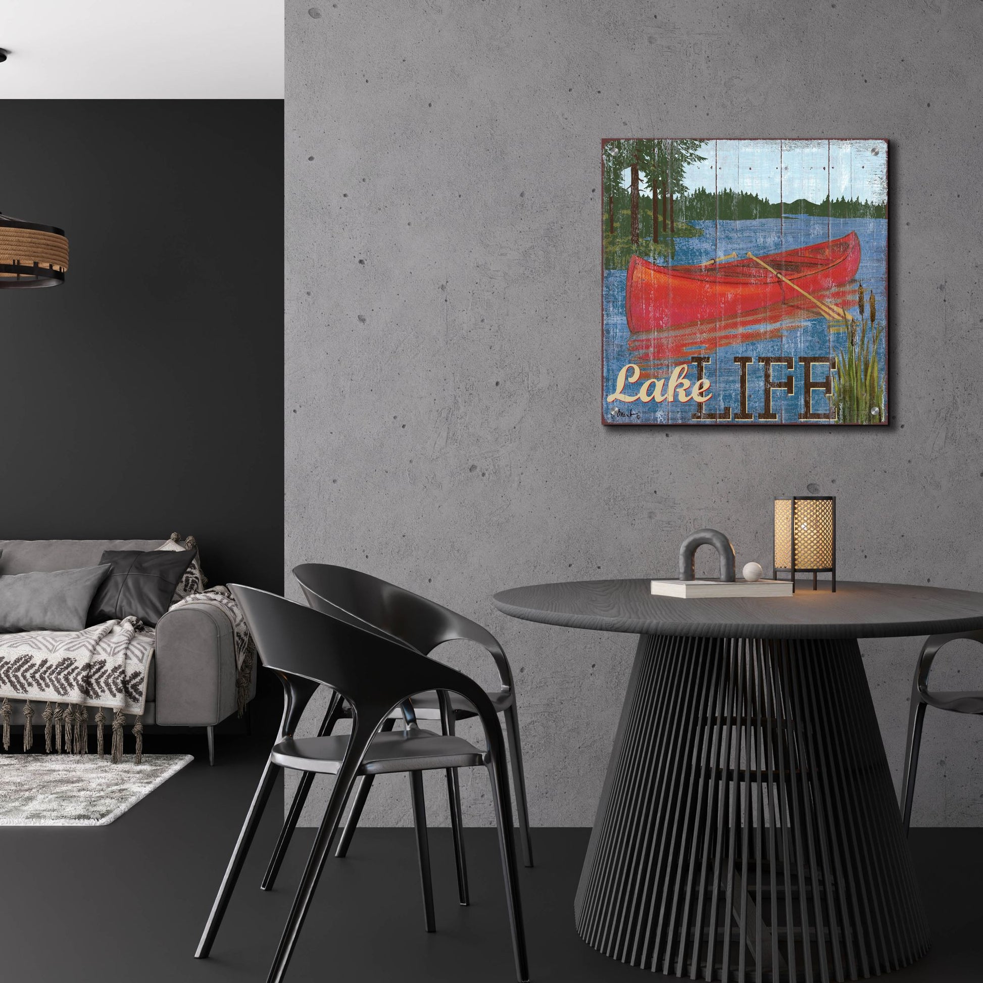 Epic Art 'Lake Living II' by Paul Brent, Acrylic Glass Wall Art,24x24