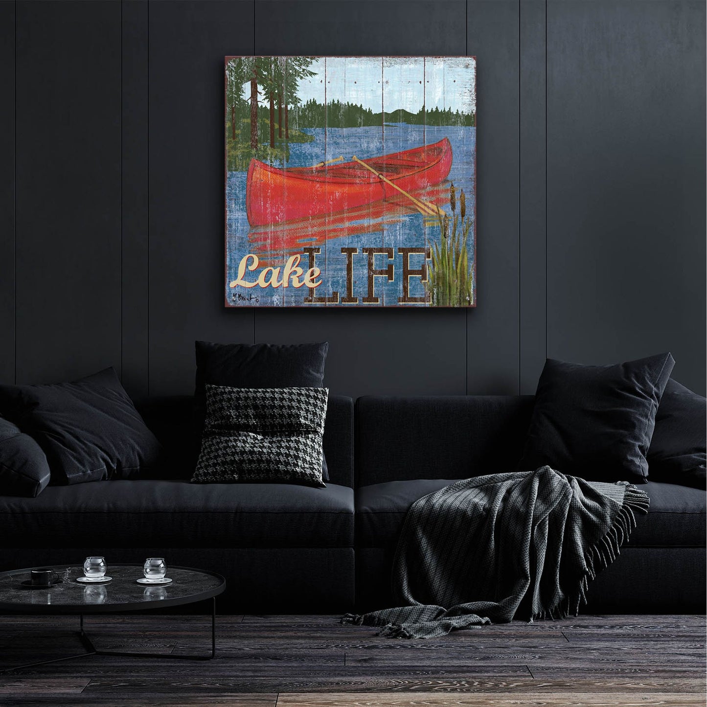 Epic Art 'Lake Living II' by Paul Brent, Acrylic Glass Wall Art,36x36