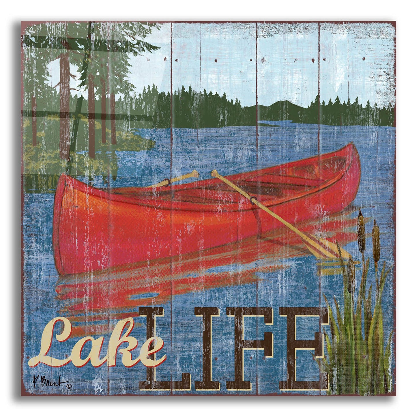 Epic Art 'Lake Living II' by Paul Brent, Acrylic Glass Wall Art