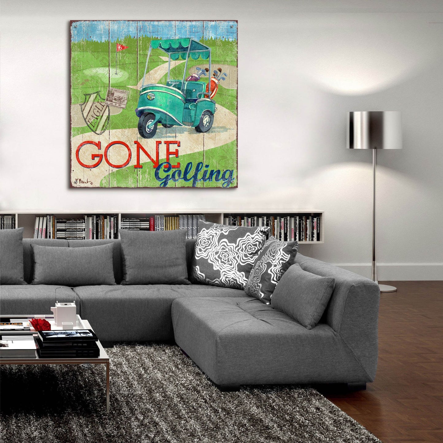 Epic Art 'Golf Time IV' by Paul Brent, Acrylic Glass Wall Art,36x36