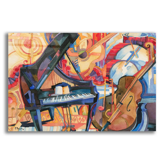 Epic Art 'Big City Music Piano - Horizontal' by Paul Brent, Acrylic Glass Wall Art