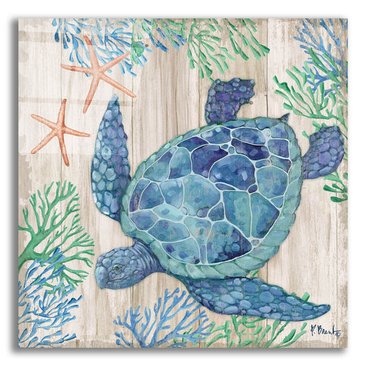 Epic Art 'Clearwater Sealife V - Tan' by Paul Brent, Acrylic Glass Wall Art