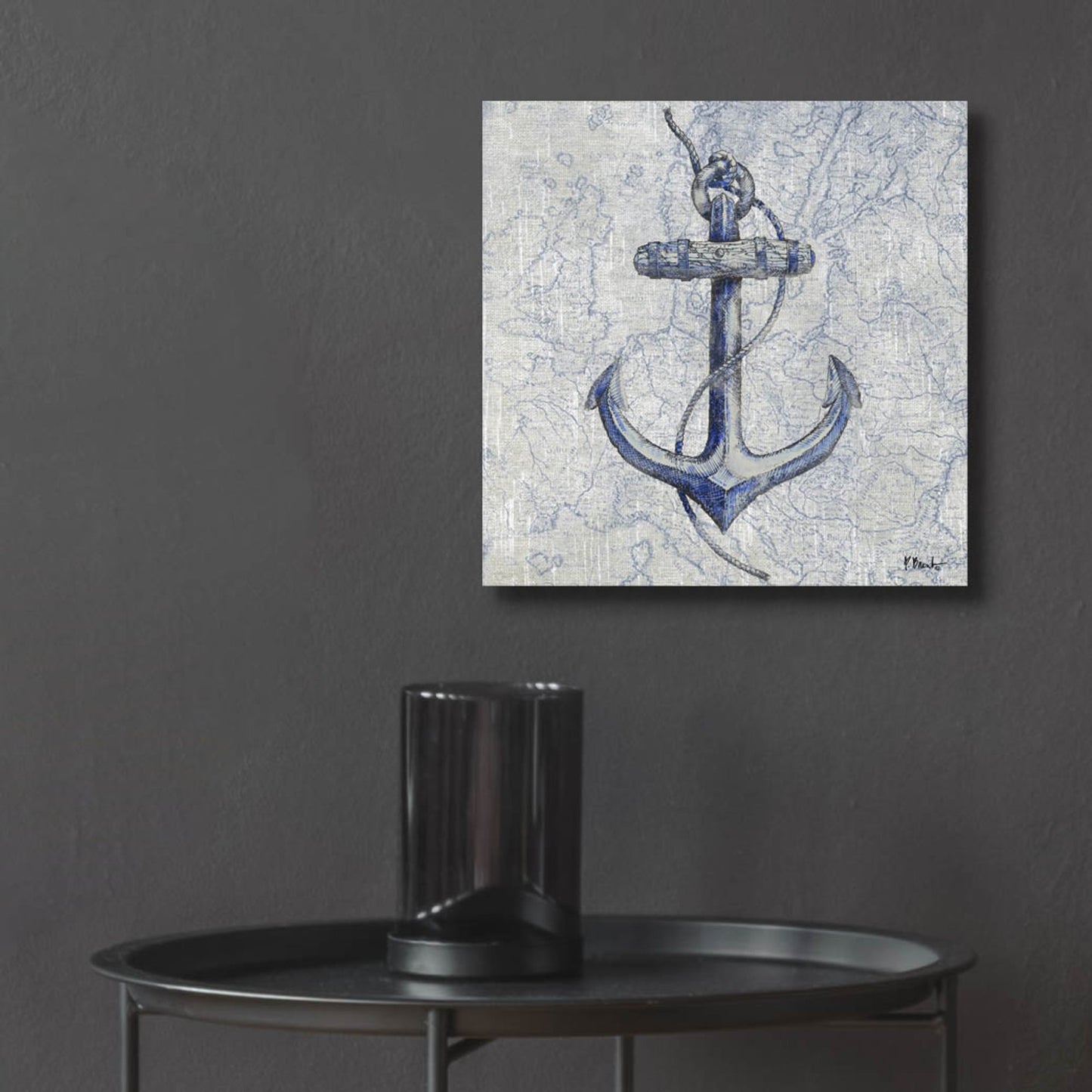 Epic Art 'Vintage Nautical I' by Paul Brent, Acrylic Glass Wall Art,12x12